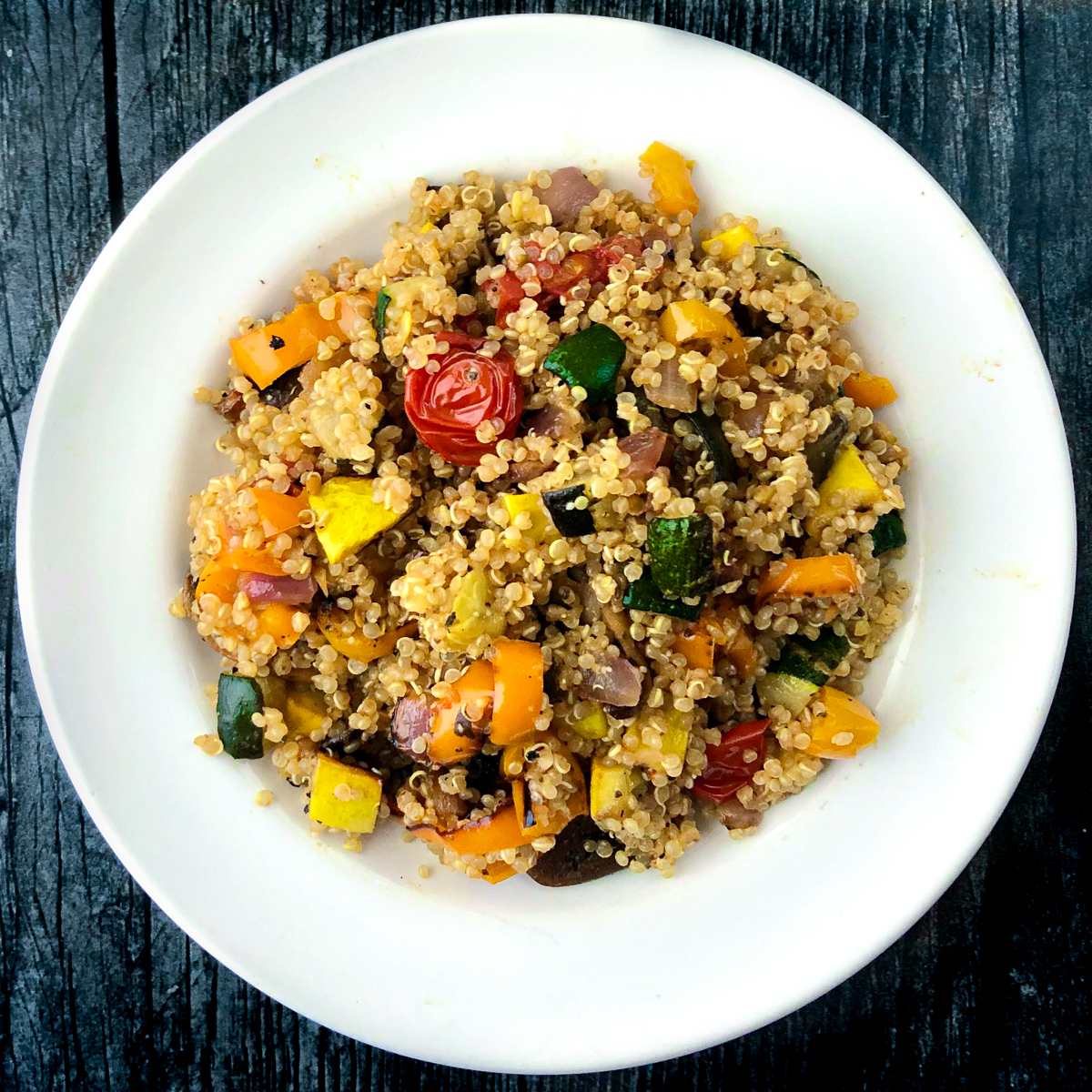 Warm Quinoa Salad with Roasted Vegetables Recipe