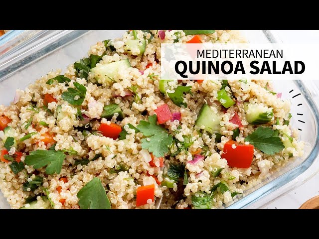 The Best Quinoa Salad | Easy Packed Lunch for Meal Prep! - YouTube