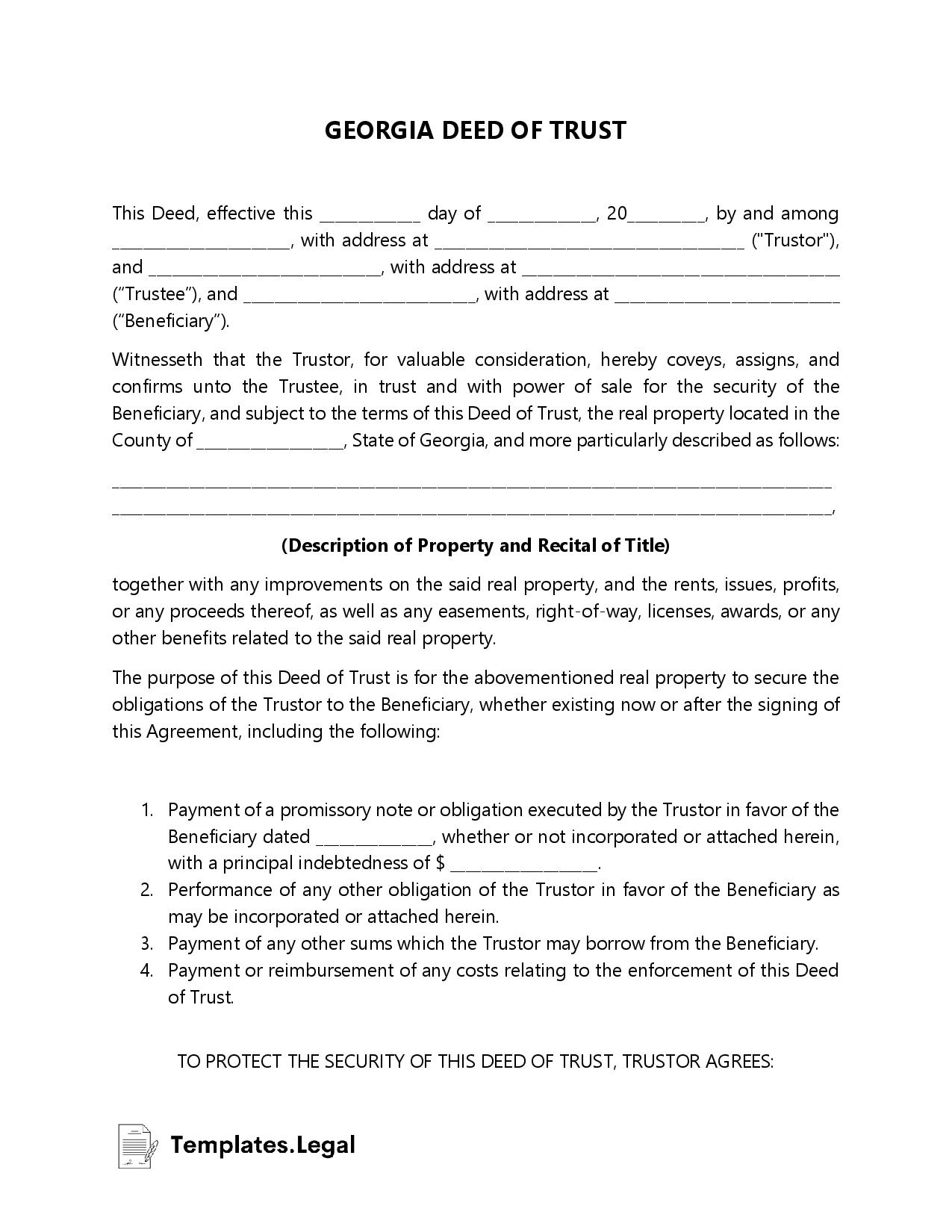 printable quit claim deed georgia