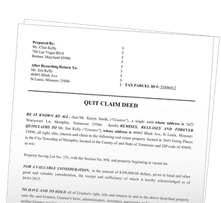 Quit Claim Deed | FormsLaw