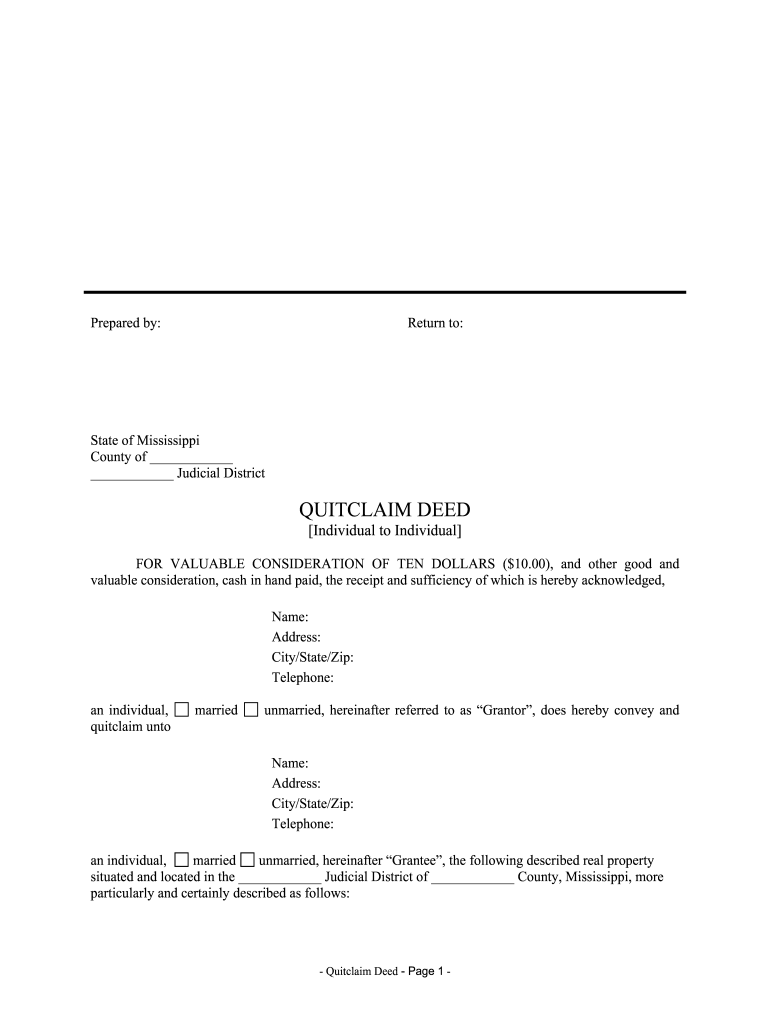 printable quit claim deeds