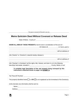 printable quit claim deeds