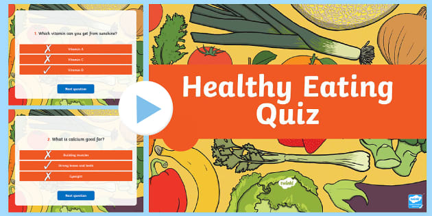 printable quiz for healthy eating
