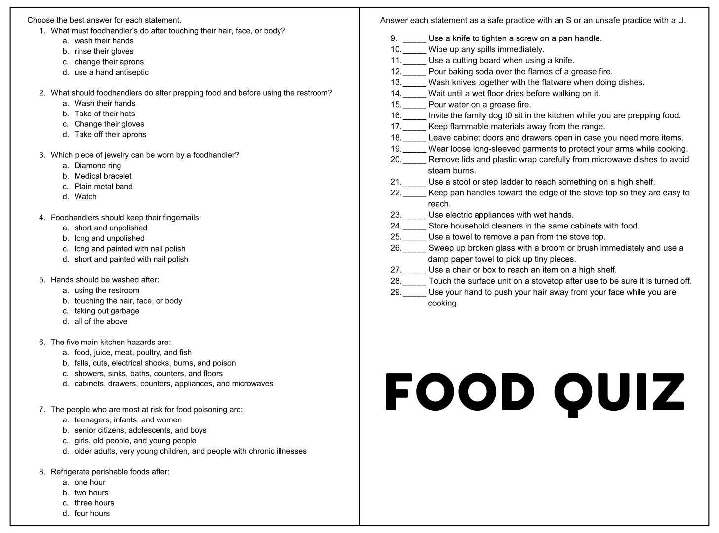 Food Trivia - 10 Free PDF Printables | Printablee - Worksheets Library food-trivia-10-free-pdf-printables-printablee-worksheets-library