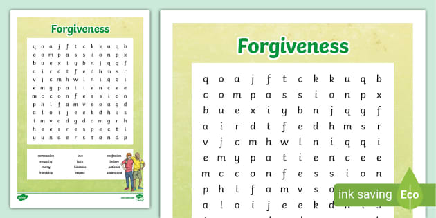 printable quiz on forgiveness