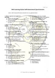 printable quiz on learning styles