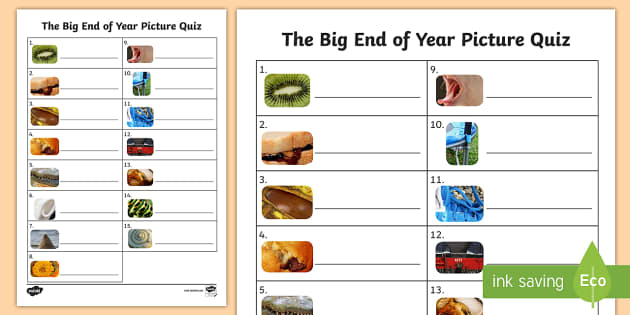 KS1 Close-Up Image Quiz | Printable Worksheet - Twinkl