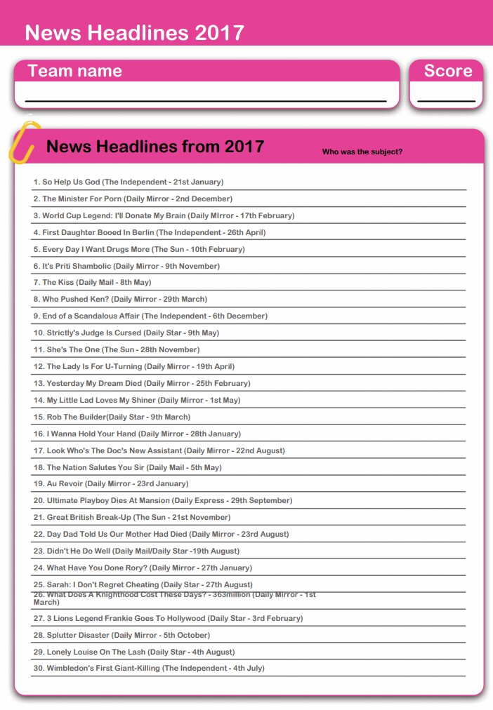 printable quiz questions 2017