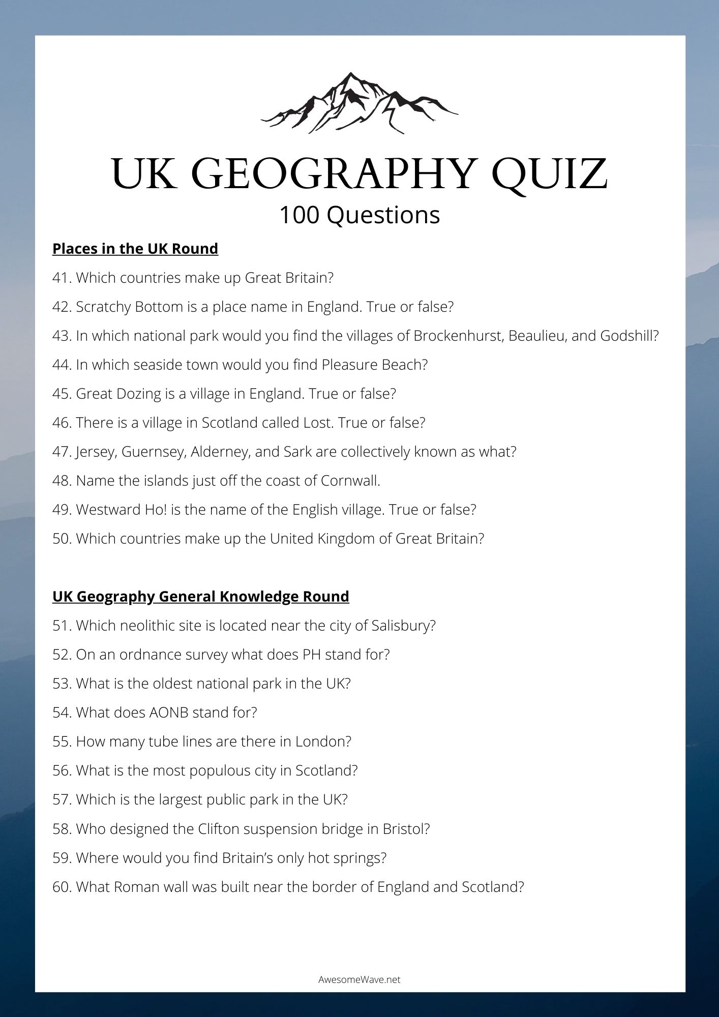 80s Trivia Pack Printable Trivia 1980s Game Includes Answers ...