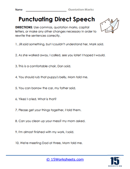 Quotations Worksheets - 15 Worksheets Library