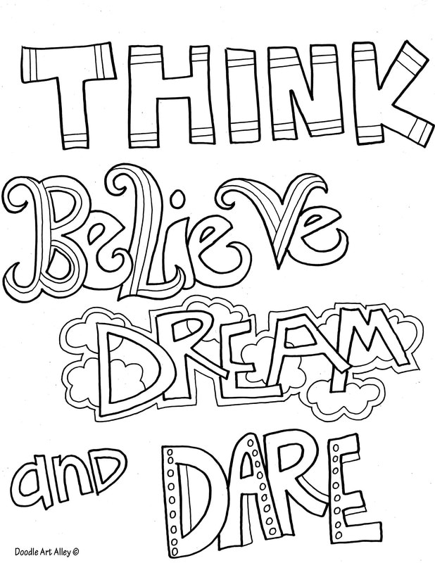 printable quote coloring pages