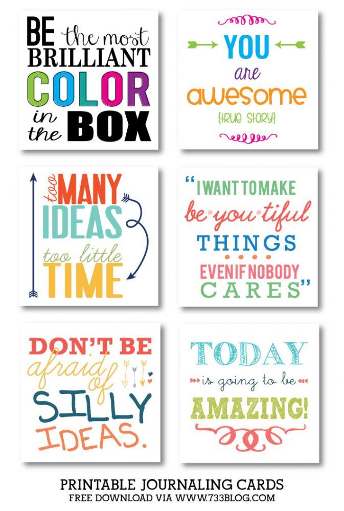 Journaling Cards - Inspiration Made Simple