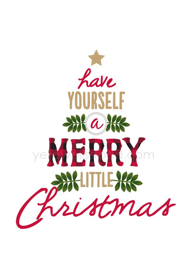 Have Yourself a Merry Little Christmas Rustic Sign (Free Printable)