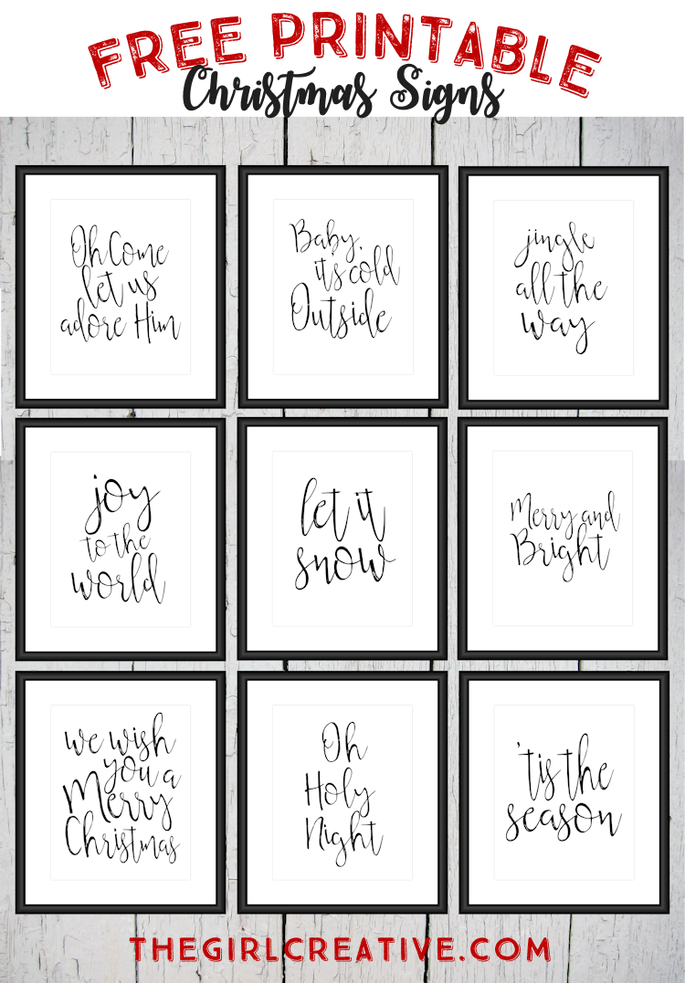 Free Printable Christmas Signs