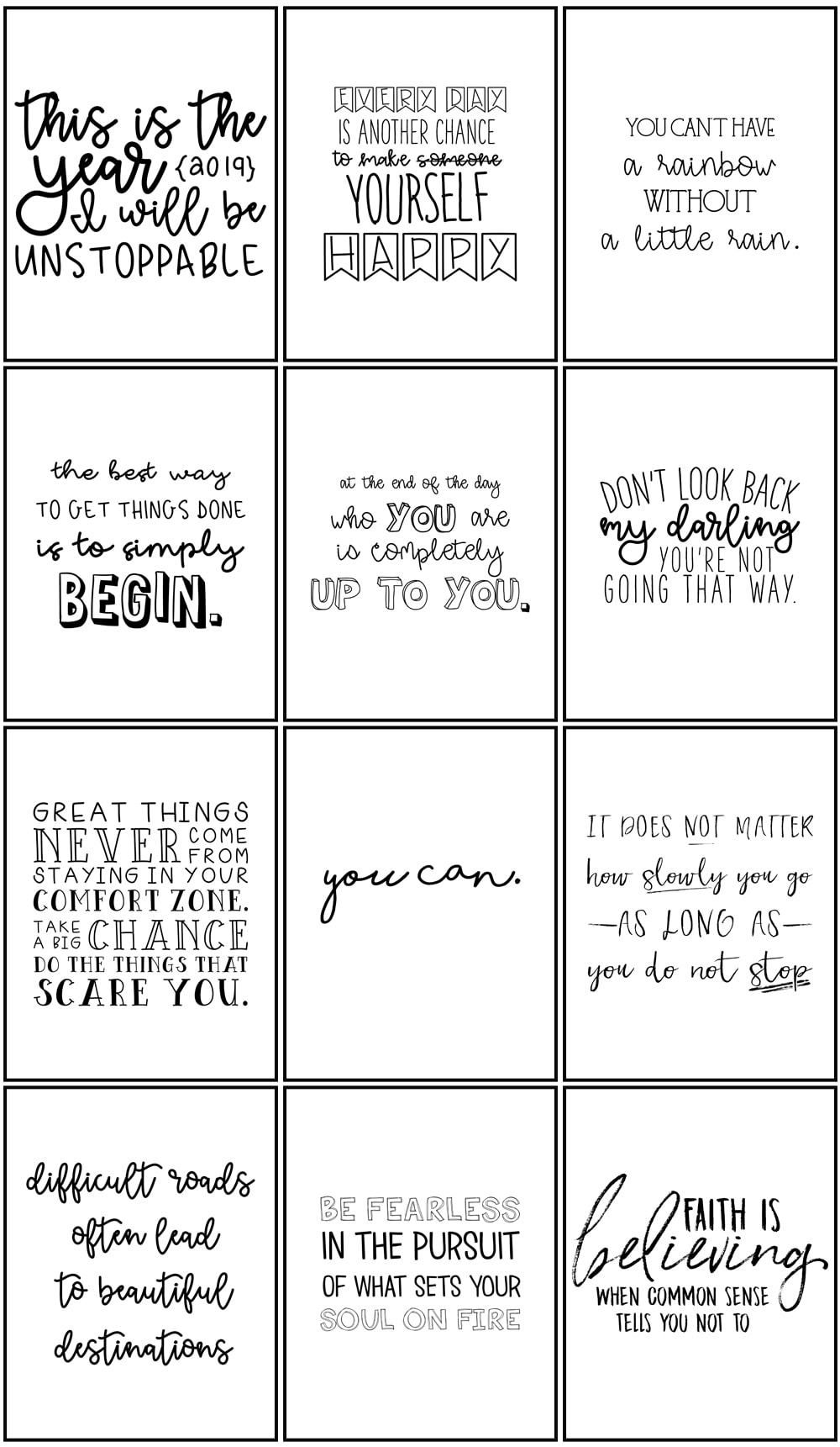 Planner Dividers - Free Printable Planner Dividers