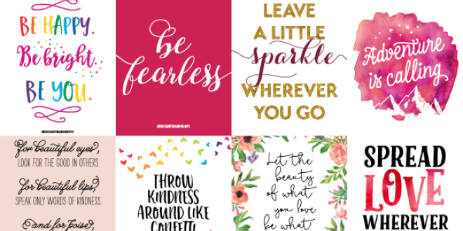 20 Printable Inspirational Valentines Day Gifts | Elegance ...