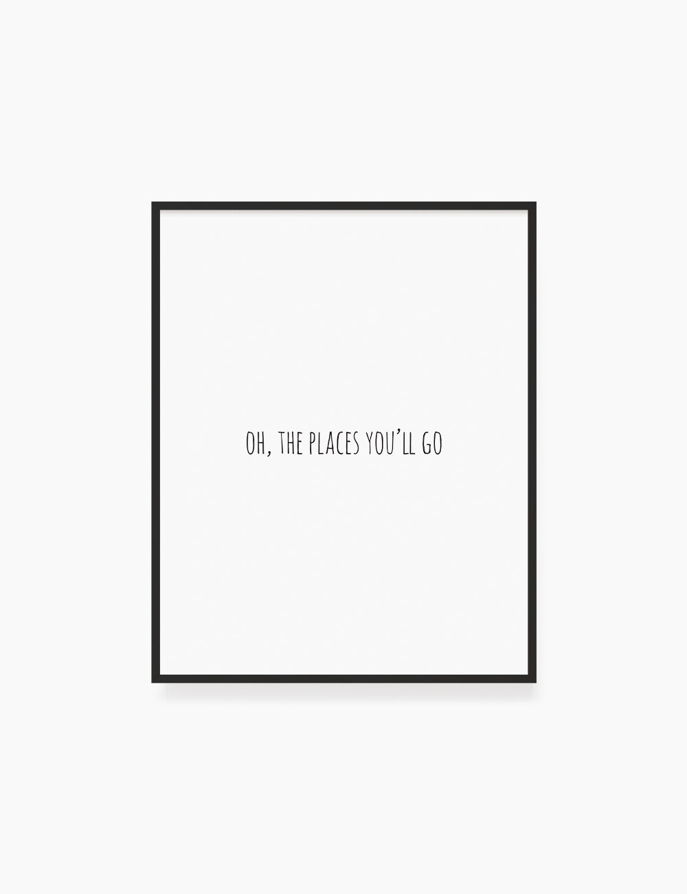 Printable Wall Art Quote: OH, THE PLACES YOULL GO.