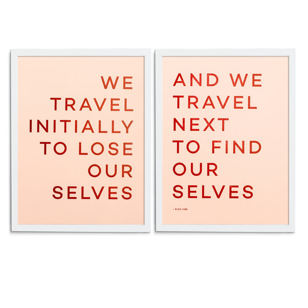 Travel Quote Print No. 1 - 42 Pressed