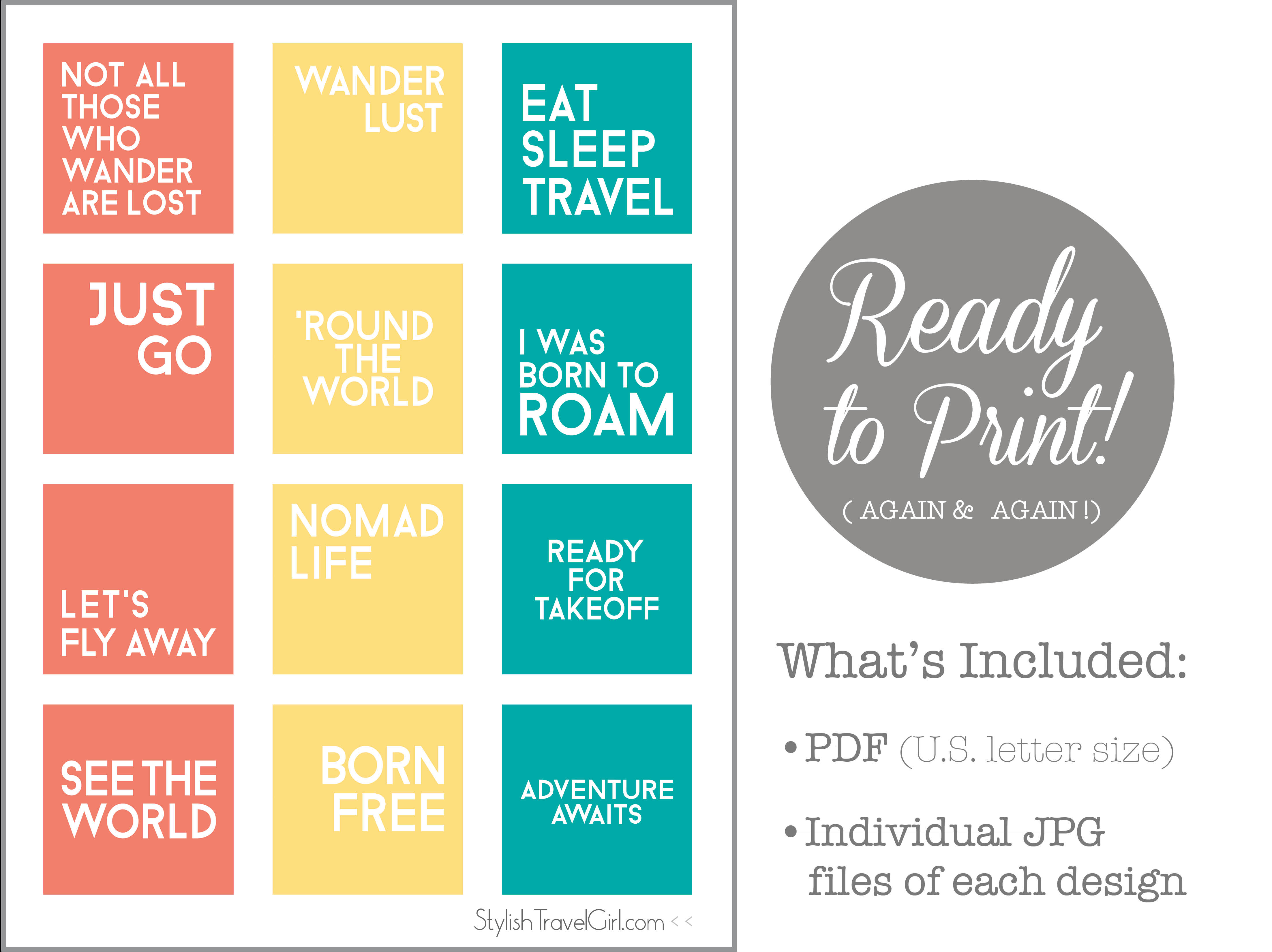 printable quotes travel