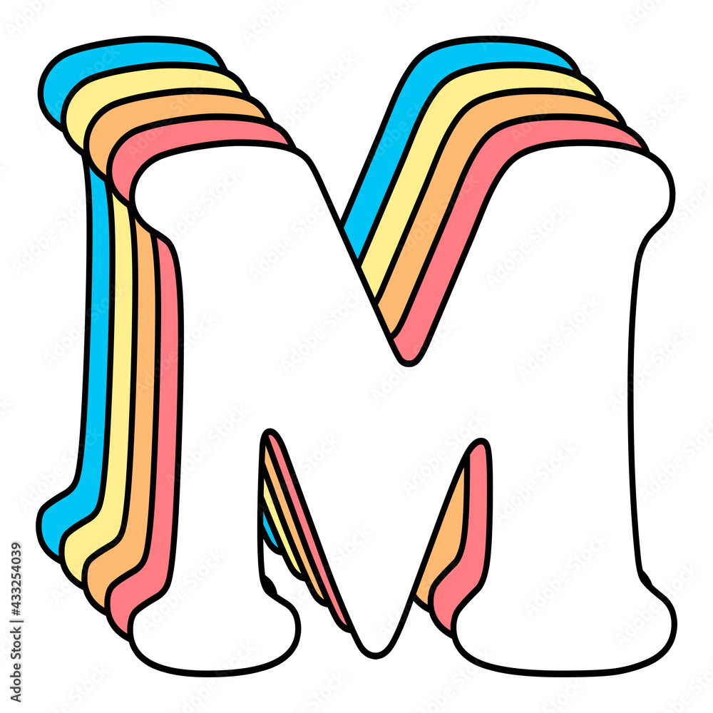 printable rainbow alphabet letters