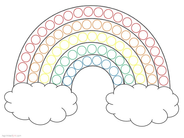 Rainbow Dot Activity - Free printable! -