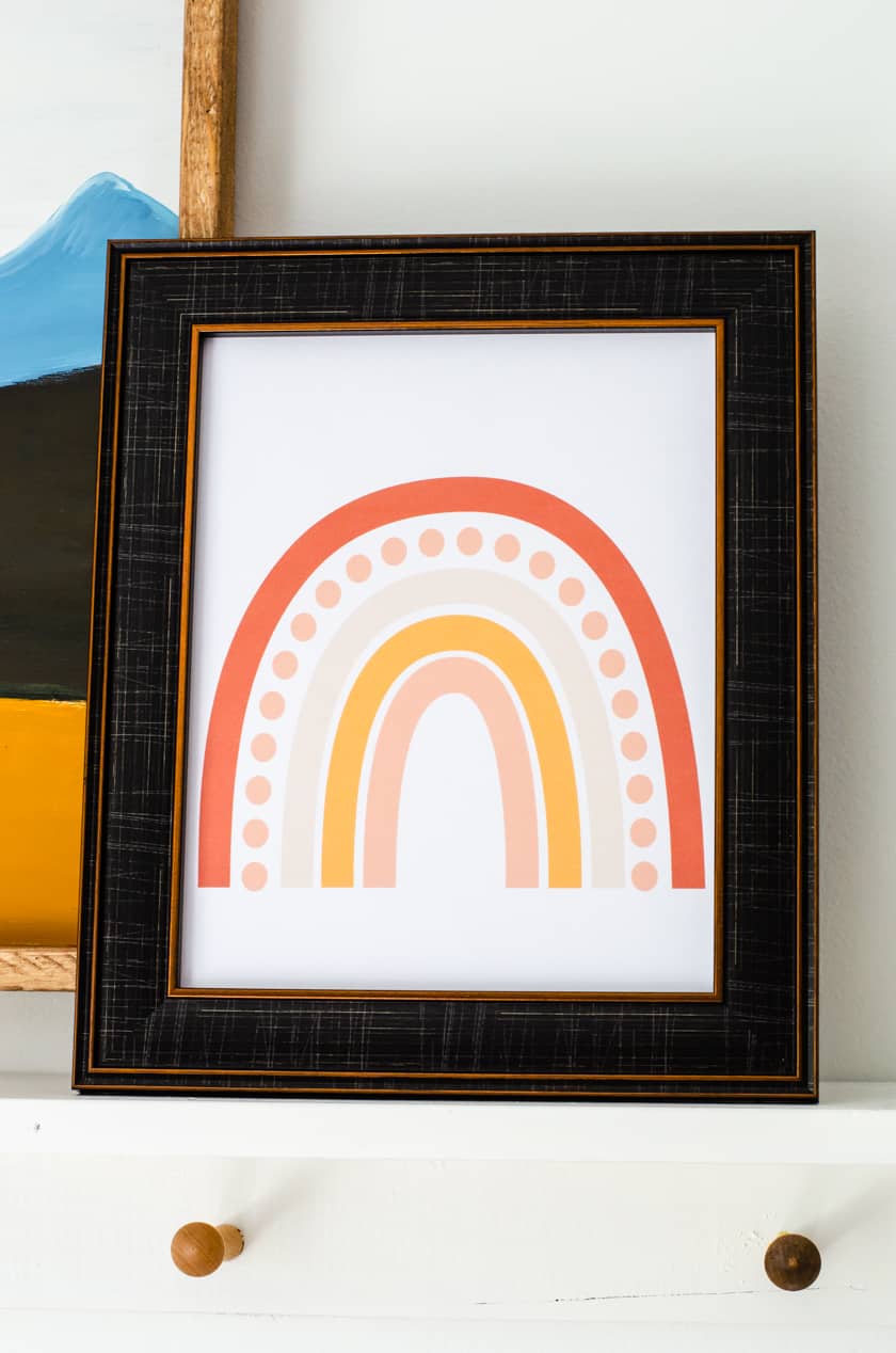 Free Boho Rainbow Printable Wall Art - Harbour Breeze Home