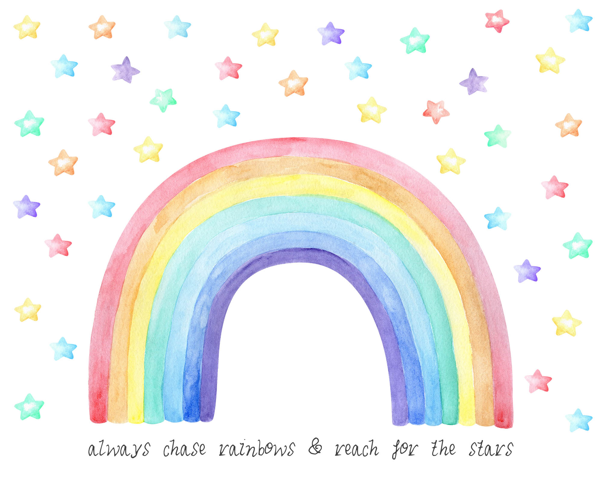 printable rainbow art