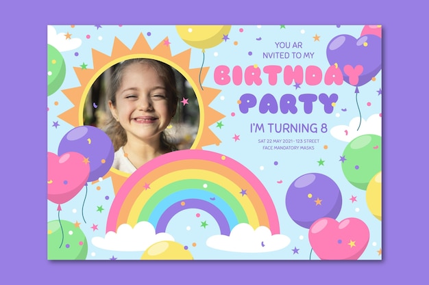 printable rainbow birthday cards