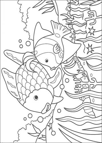 Kids-n-fun.com | 12 coloring pages of Rainbow Fish