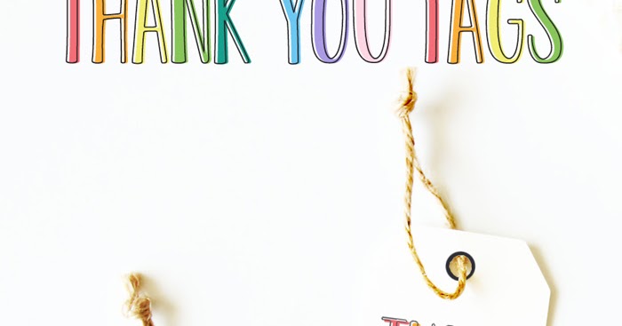 printable rainbow thank you tags
