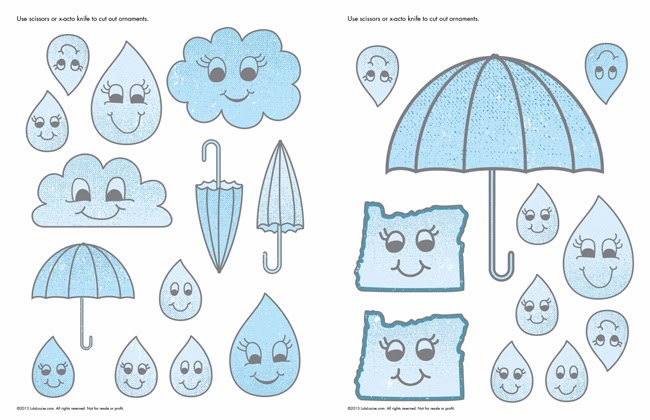 printable raindrop shapes