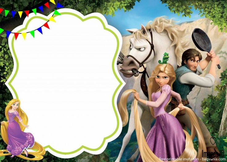 FREE Royal Rapunzel invitation template - FREE Printable ...