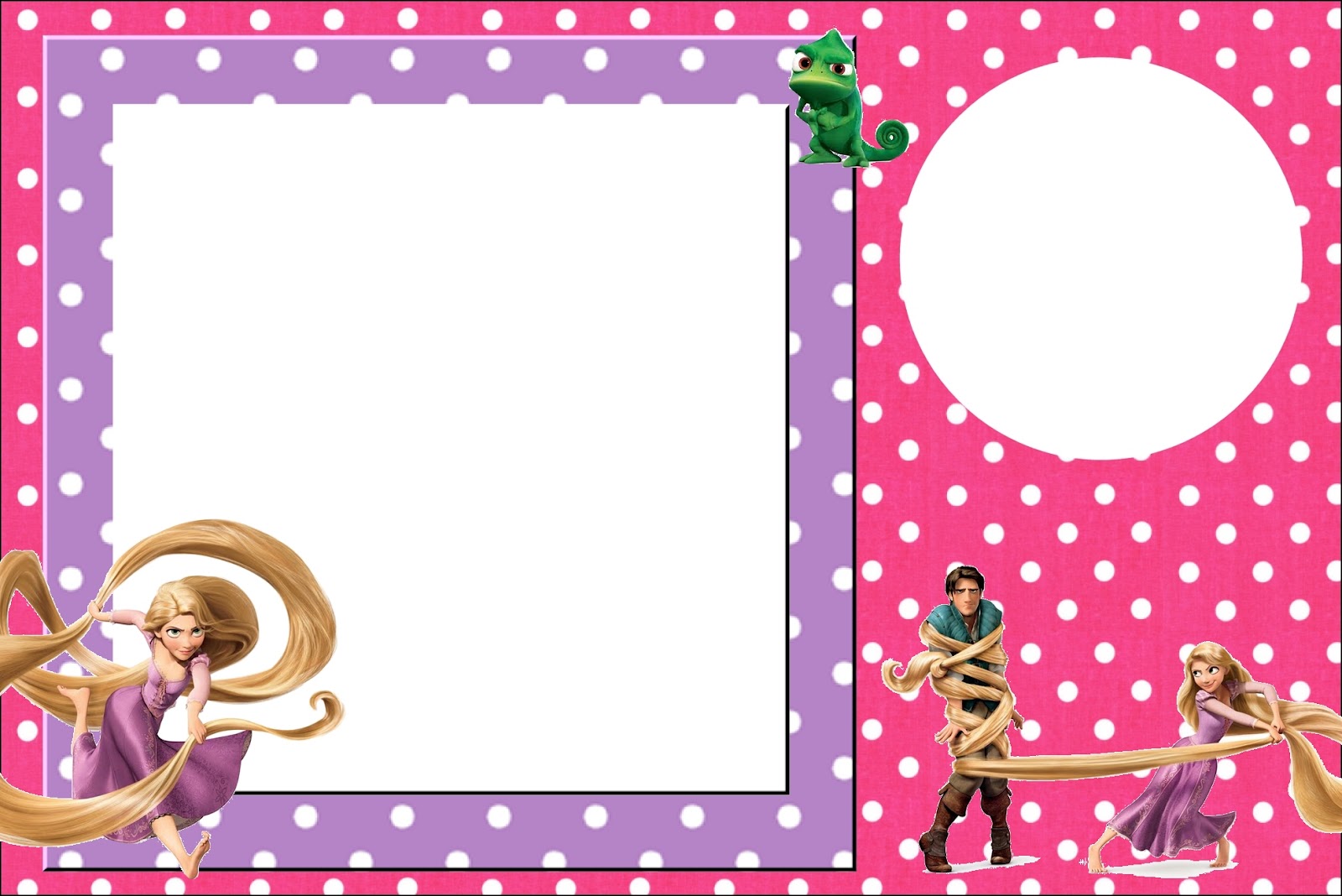 Tangled (Rapunzel) Free Printable Party Invitations. - Oh My ...