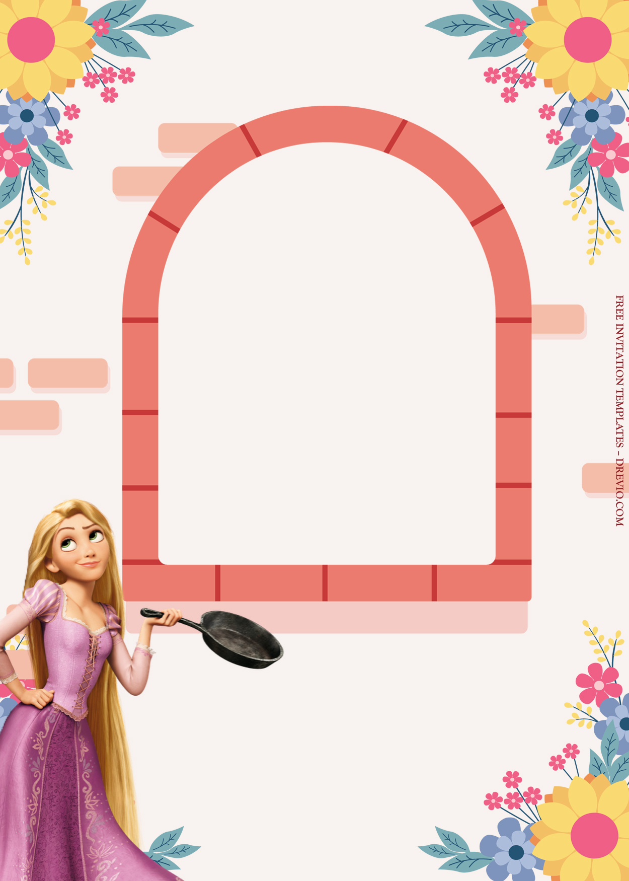 10+ Tangled With Princess Rapunzel Birthday Invitation Templates ...