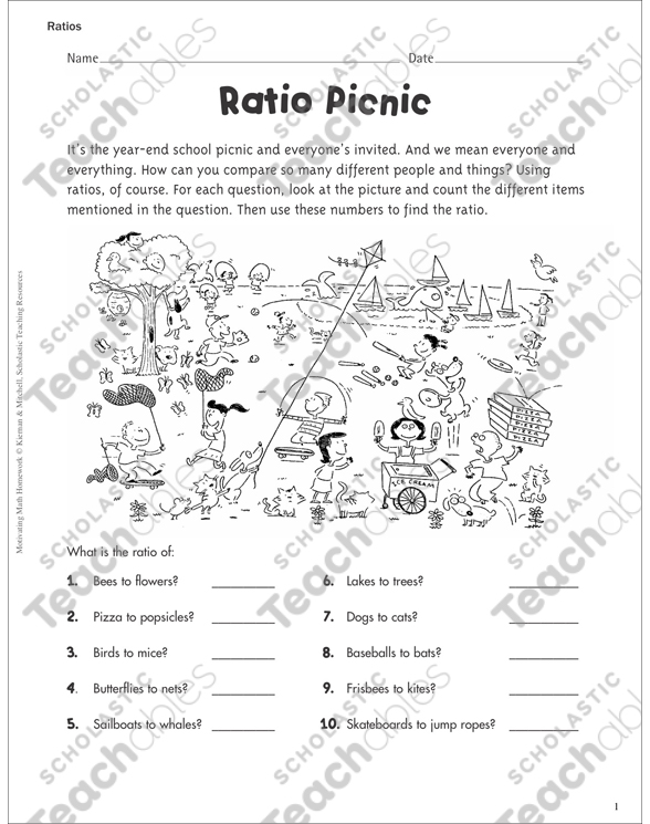 Ratio Picnic | Printable Skills Sheets