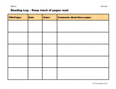 Reading Logs - Freeology