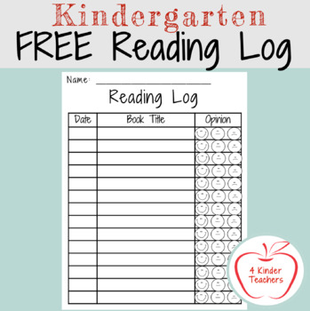 Printable reading log | TPT