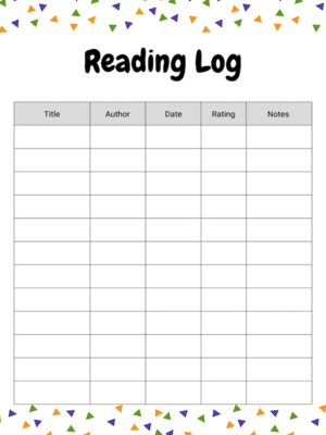 Free Printable Reading Log: Track and Journal Your Reading ...