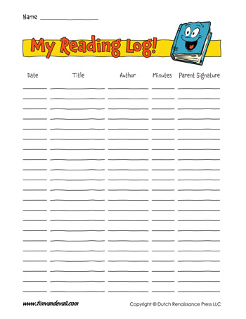 printable-reading-log-template-350 - Tims Printables