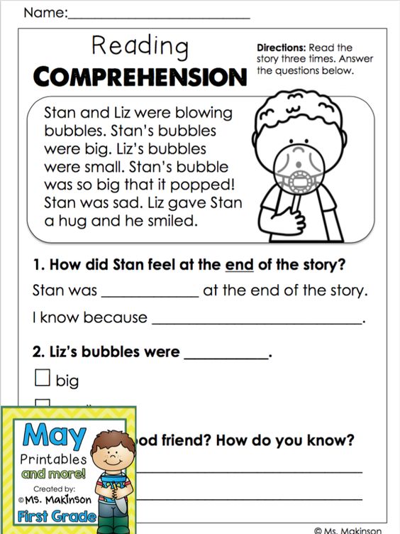 May Printables - First Grade Literacy and Math | Kindergarten ...