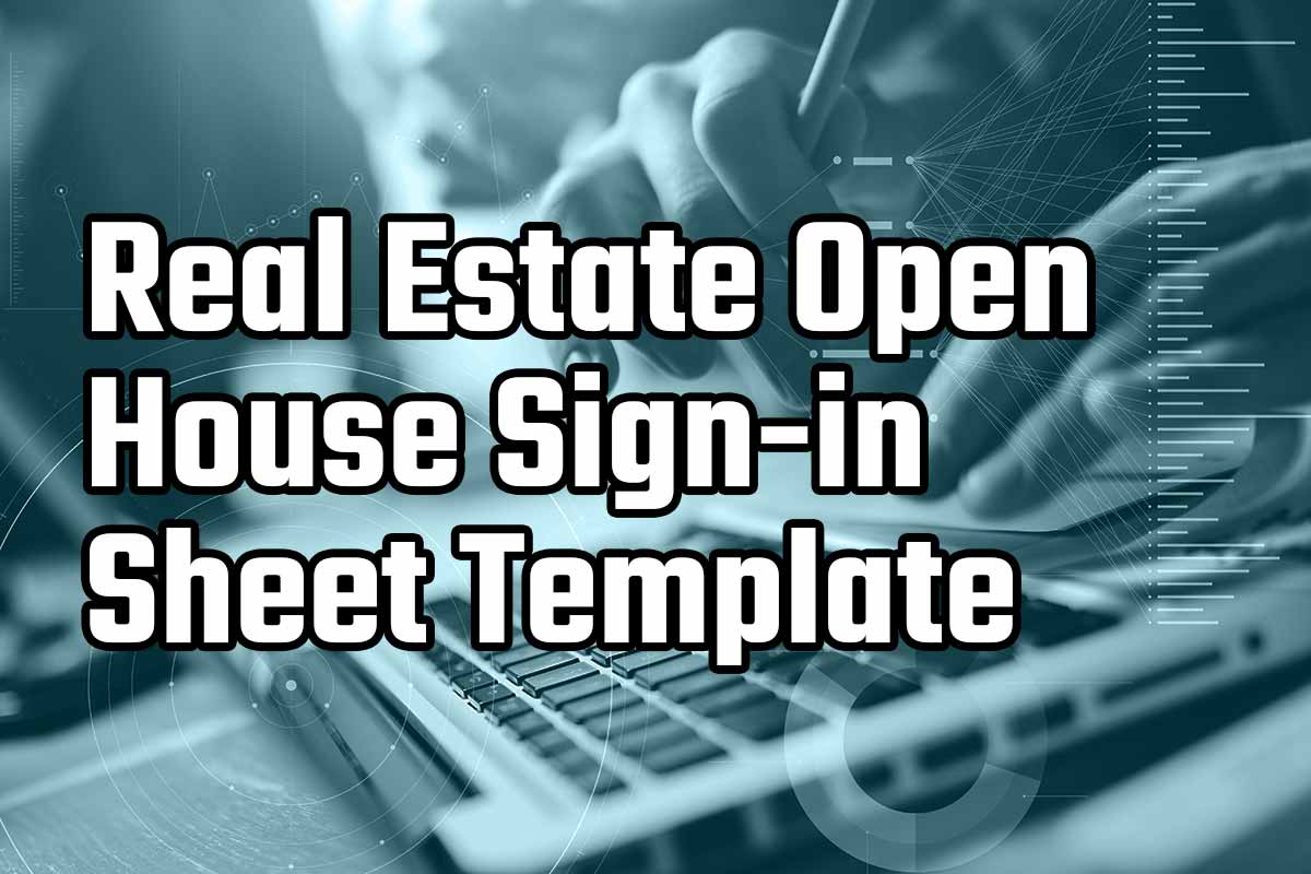 printable real estate open house sign in sheet