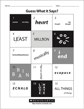 printable rebus word games