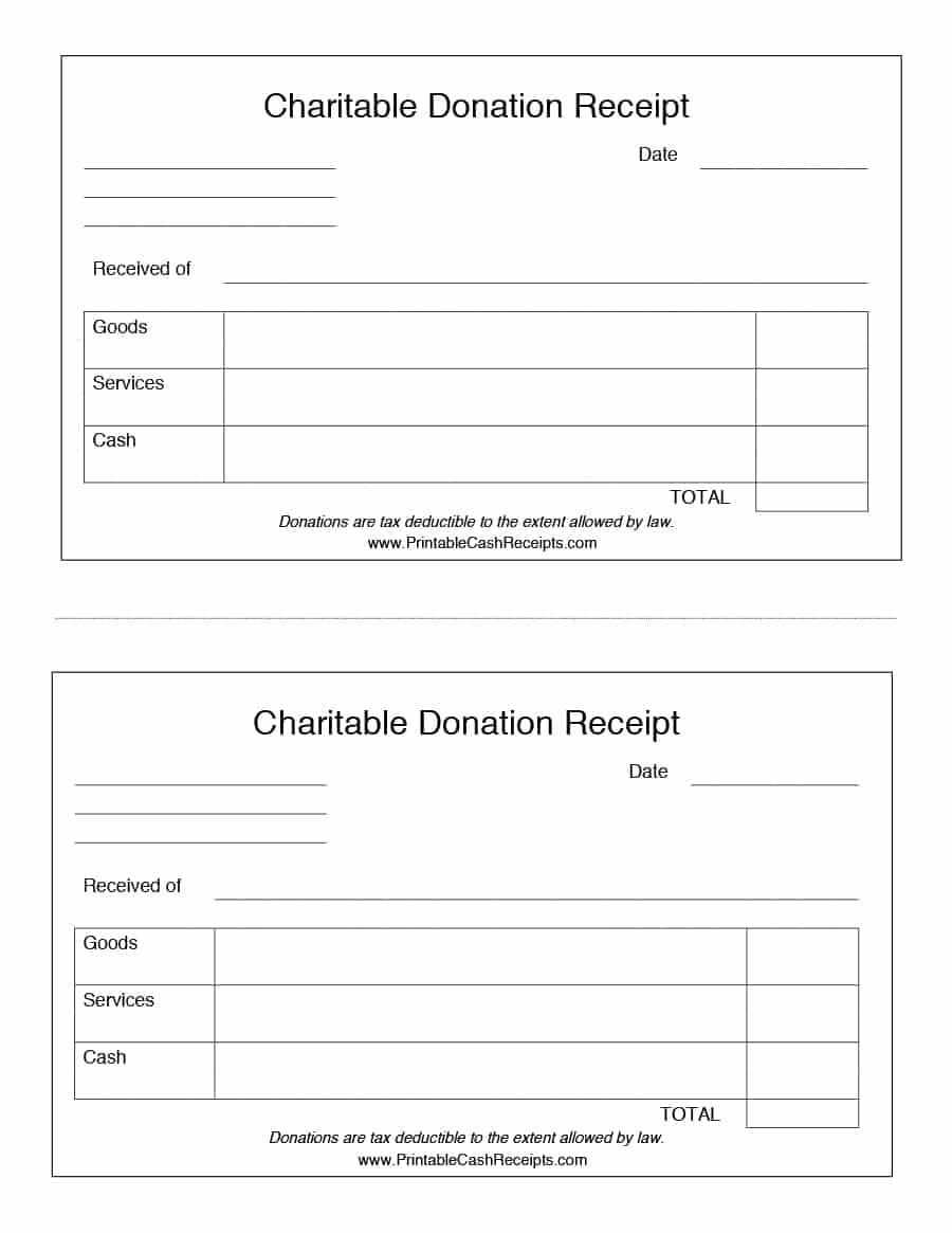 40 Donation Receipt Templates &  Letters [Goodwill, Non Profit]