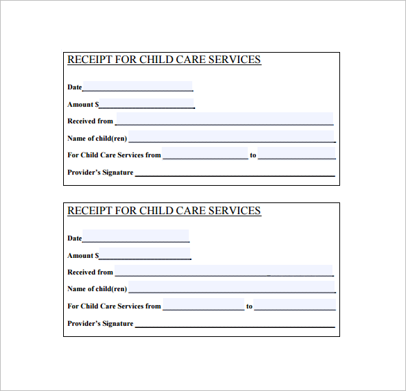 18+ Service Receipt Templates - DOC, PDF