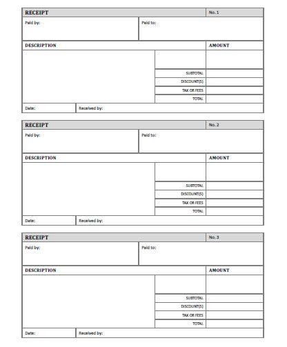 Free Printable Receipt Templates Receipt Template Free Printable ...