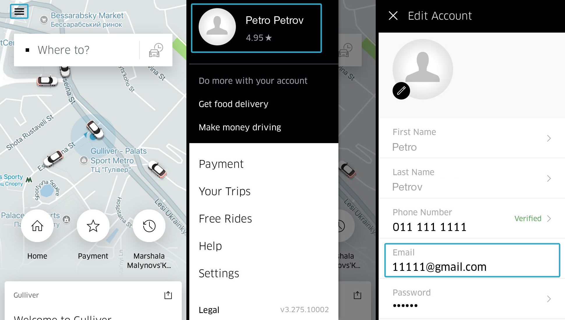 printable receipt from uber