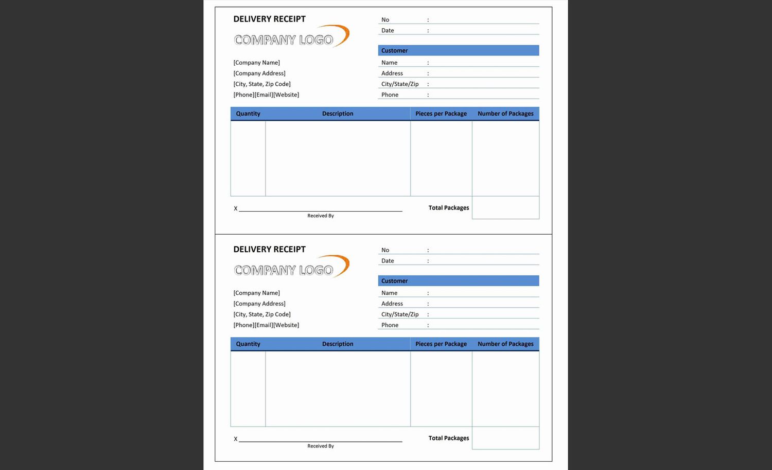 10 Best Free Receipt Templates for Microsoft Word