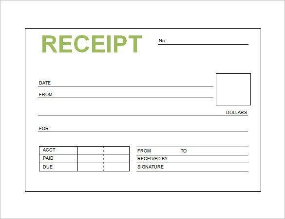 Free Printable Receipt Templates Pin Oleh Joko Di Receipt Template ...