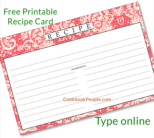 printable recipe cards 3x5