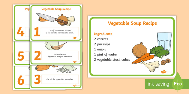 printable recipe cards for preschoolers